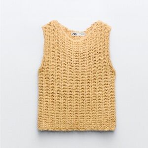 Zara Cropped Knit Vest